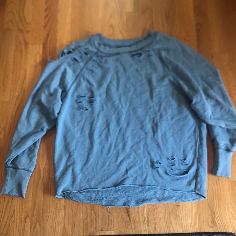 Ripped and distressed aerie sweater